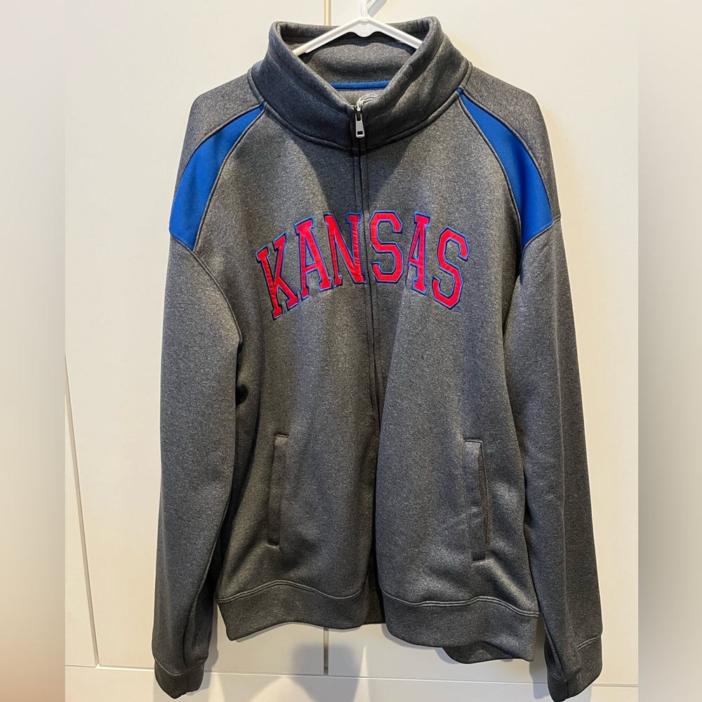 Kansas Jayhawks Full Zip Sweater